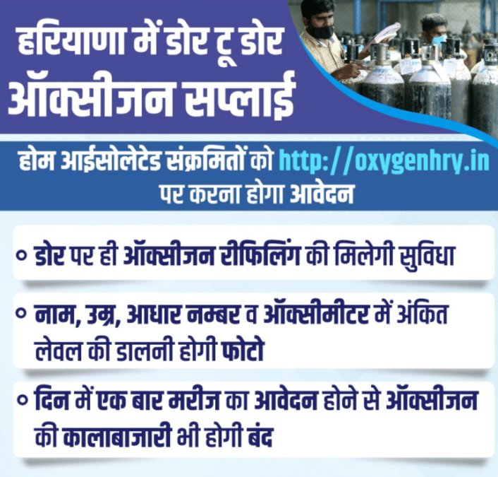 Haryana Door to Door Oxygen Supply