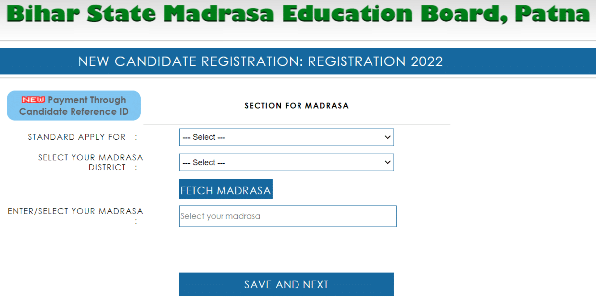 BSMEB Fauquania Moulvi Exam Online Registration Form