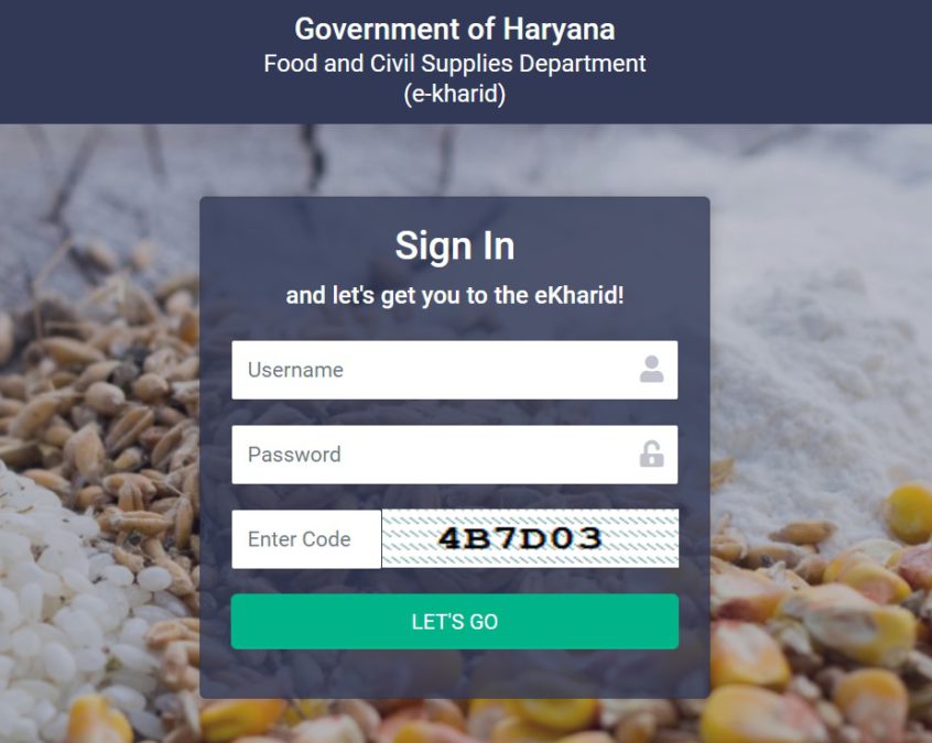 ekharid Haryana Gov In Login