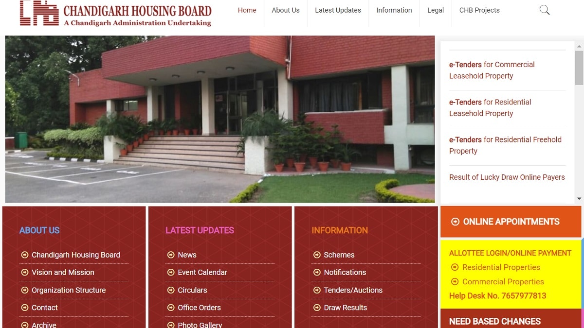 PMAY Chandigarh Housing Board Portal