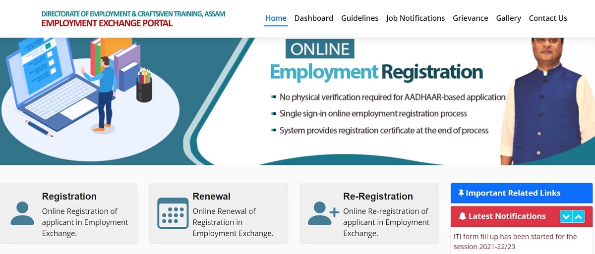 Employment Assam Gov Portal Registration Renewal