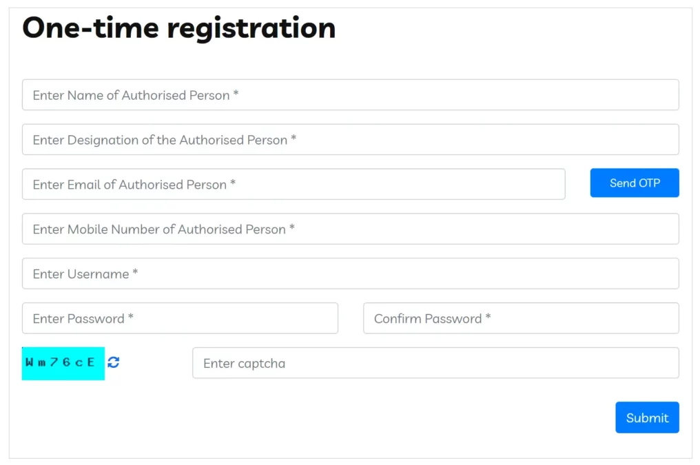 gobardhan registration form