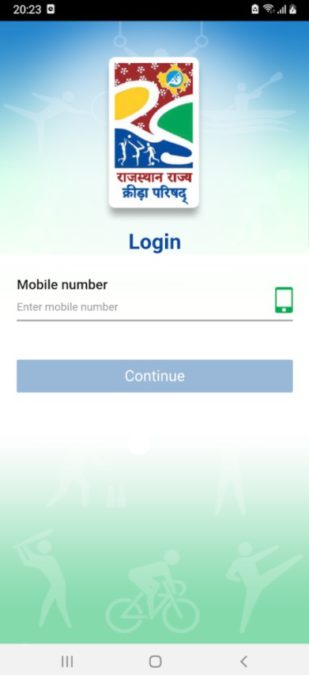 Rajasthan Gramin Olympic Khel Login Mobile Number