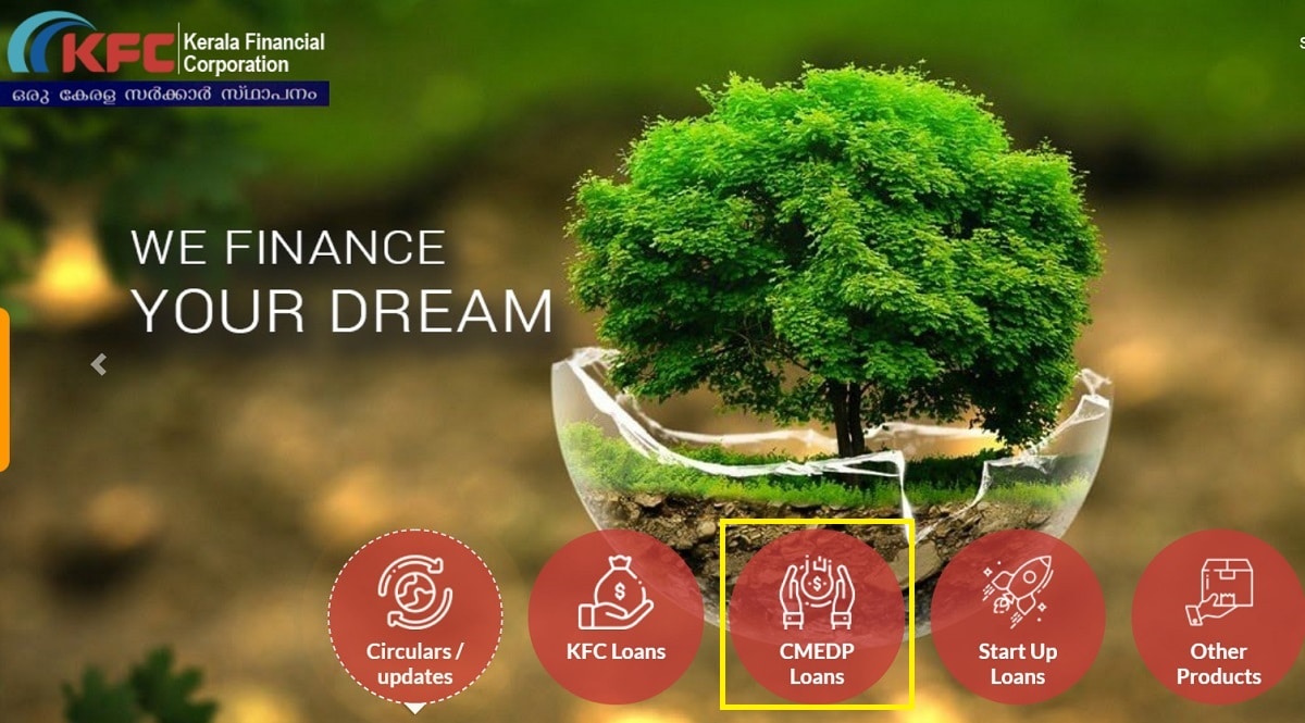 Kerala Financial Corporation Website CMEDP Loans
