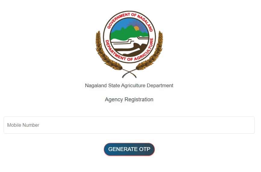 Agency Registration Nagaland Agriculture Department