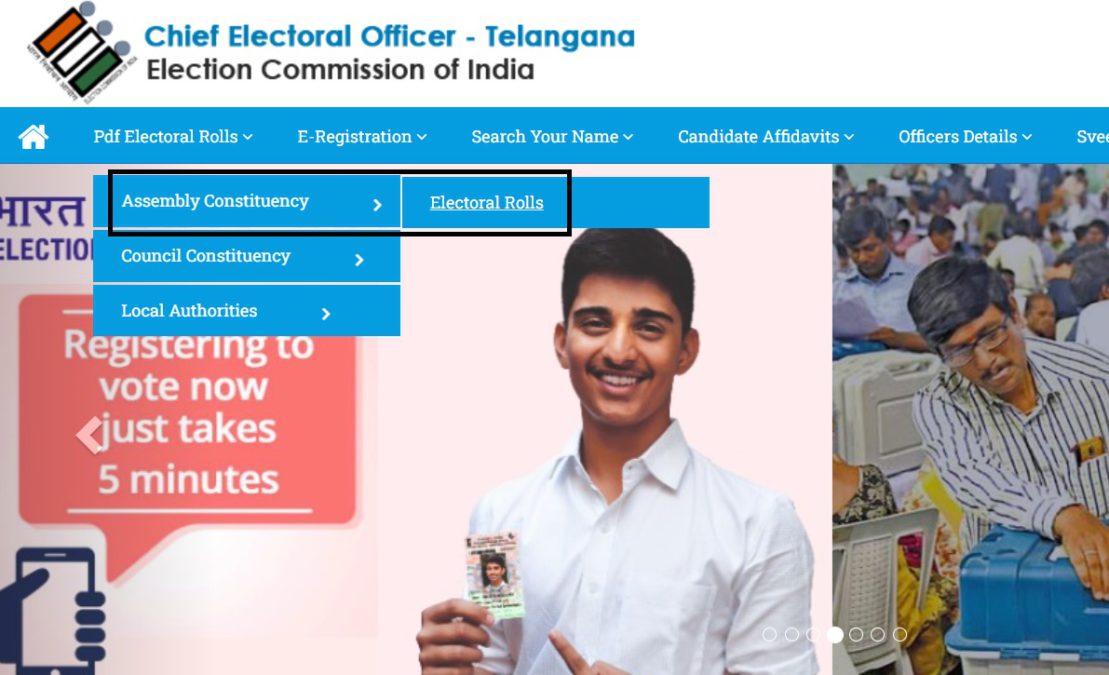CEO Telangana PDF Electoral Rolls