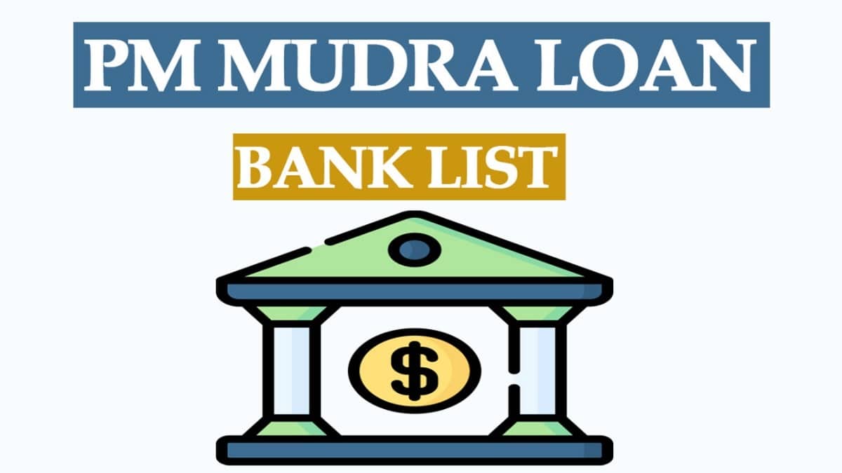 PM Mudra Loan Bank List