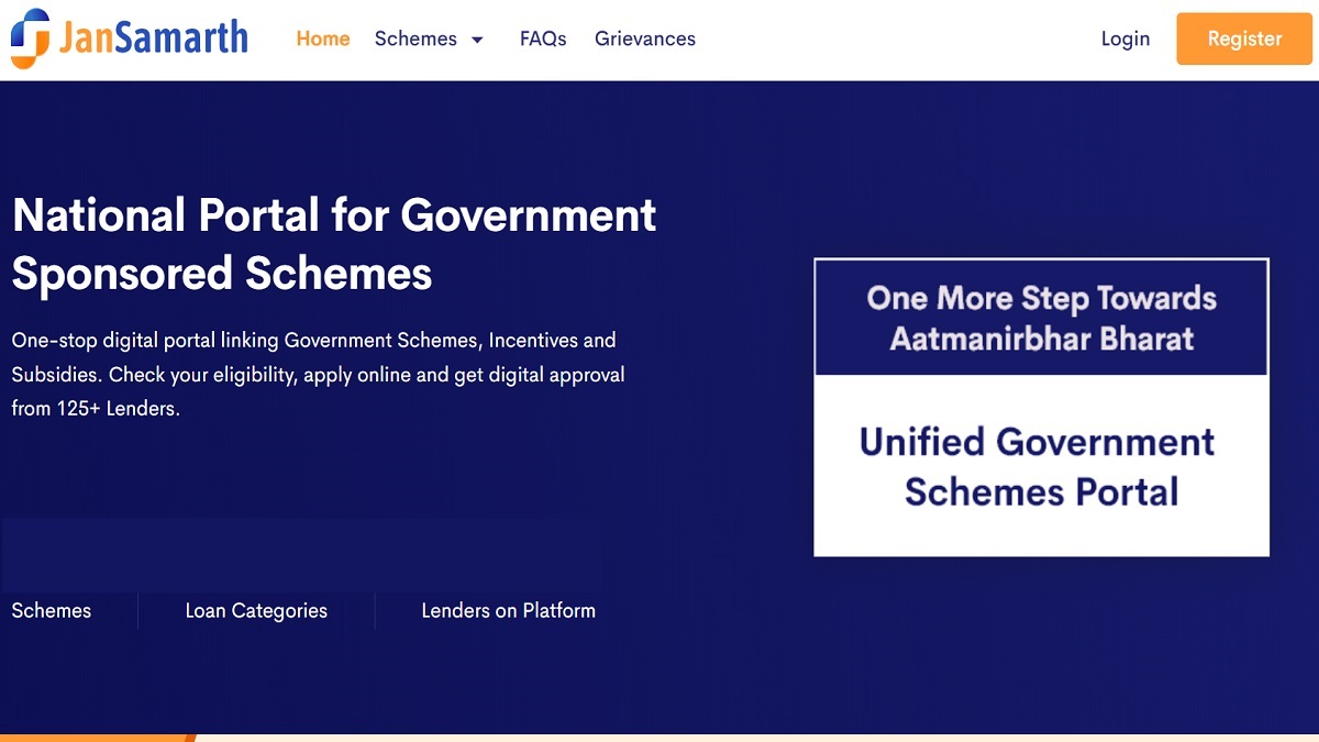 Jan Samarth Portal Registration 2024 / Login at jansamarth.in | National Portal for Government Sponsored Schemes