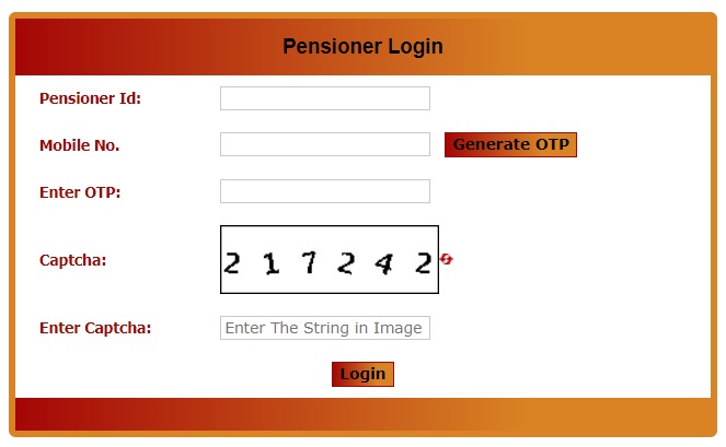 Pensioner Login UP e-Pension Portal