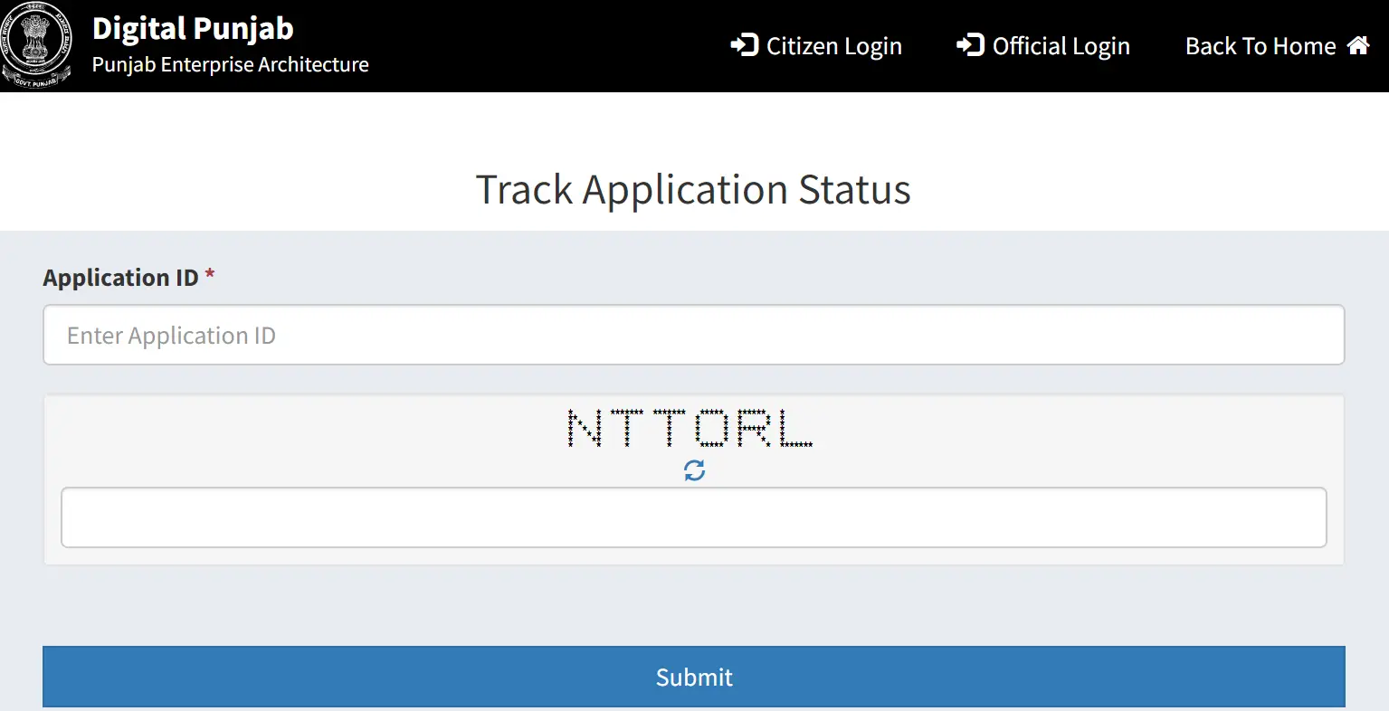 Application Status