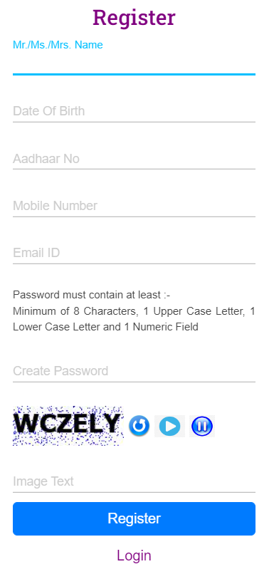 Needs Scheme Online Registration Form