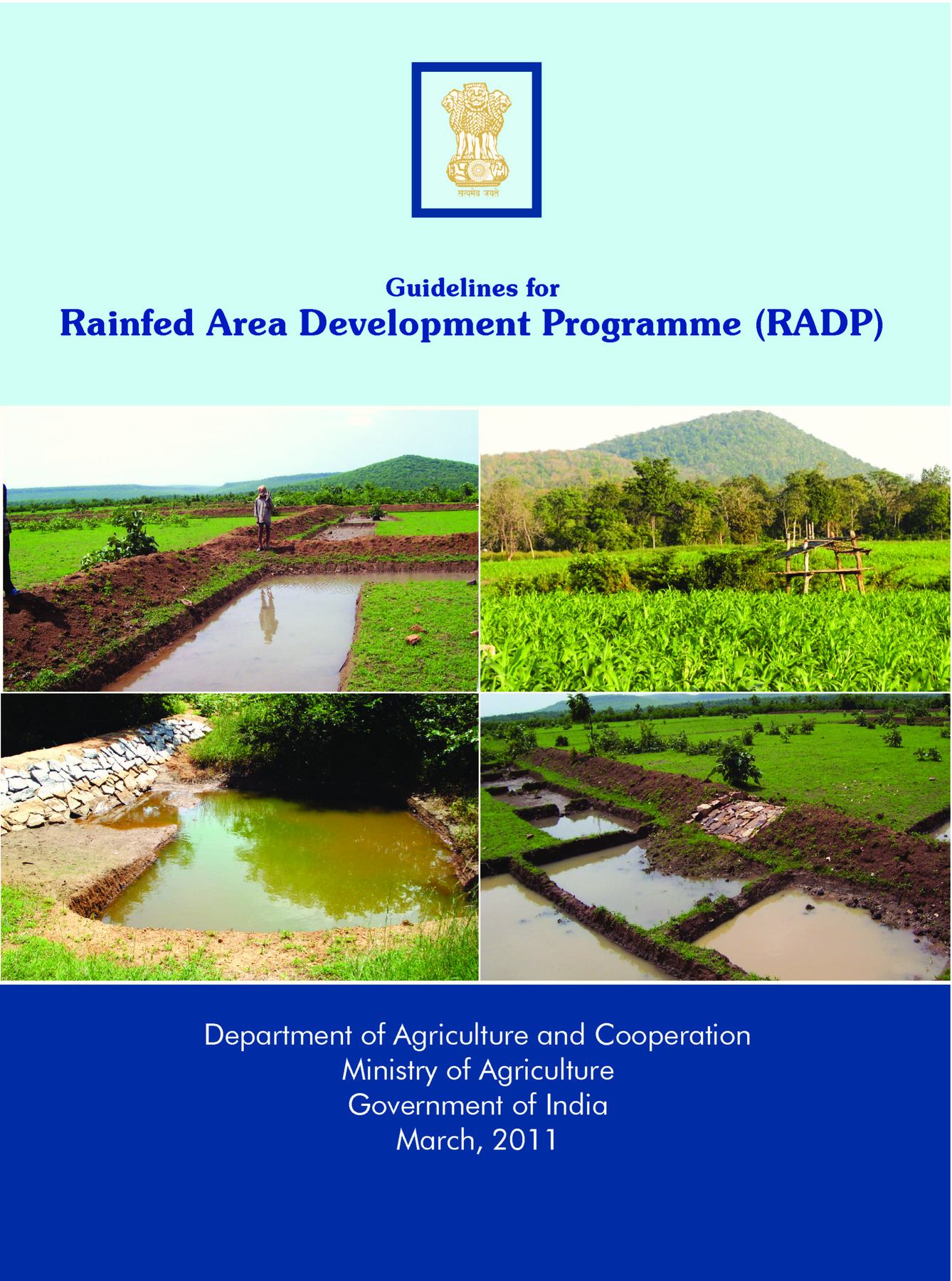 Rainfed Area Development Programme | RADP Scheme Guidelines PDF
