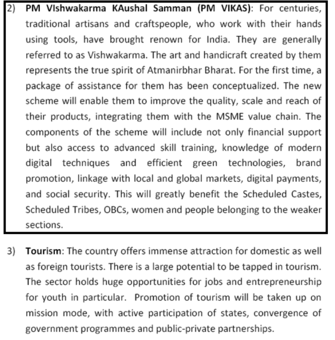 PM Vikas Yojana Announcement Union Budget 2023-24