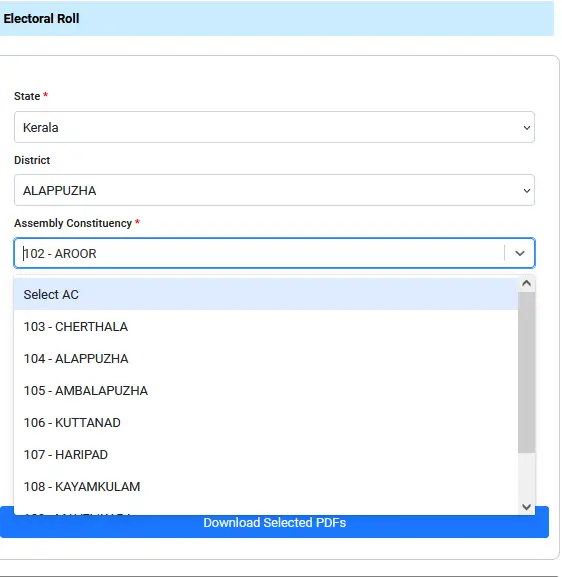 Kerala Assembly Constituency