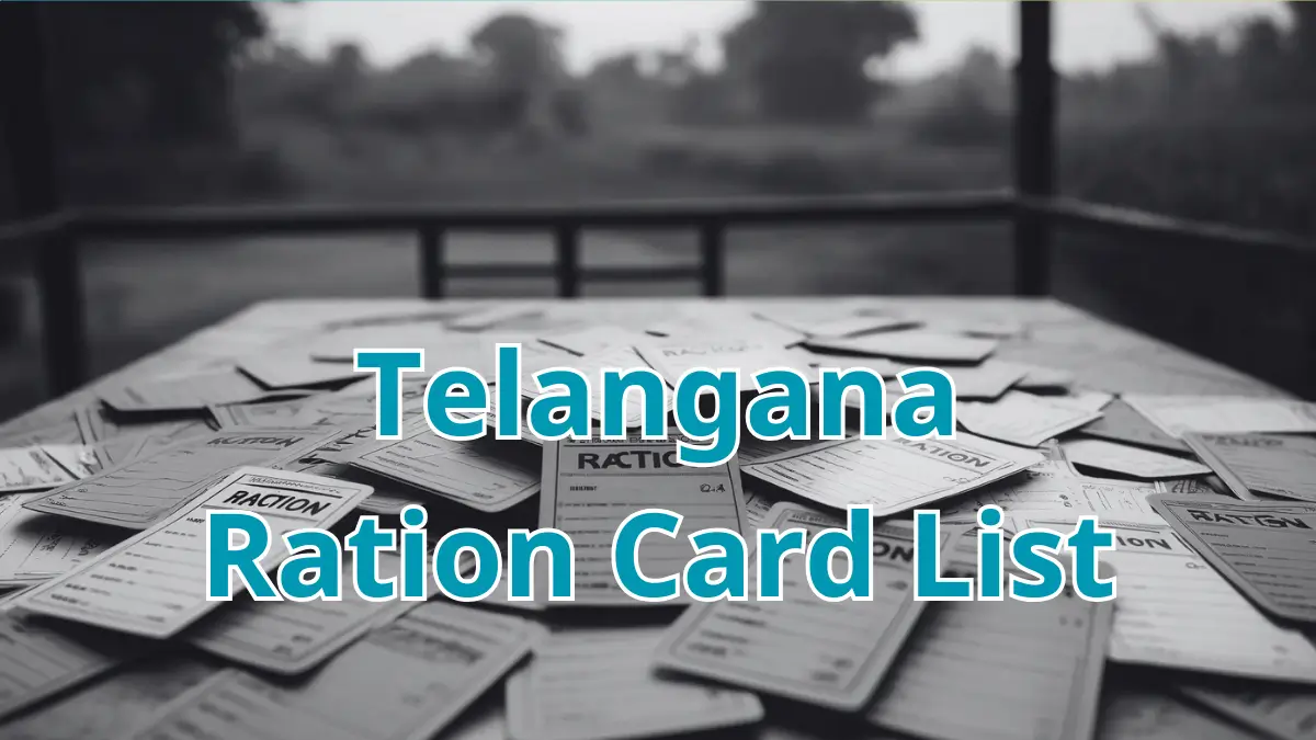 Telangana Ration Card List 2024, Check Name & Status at epds.telangana.gov.in