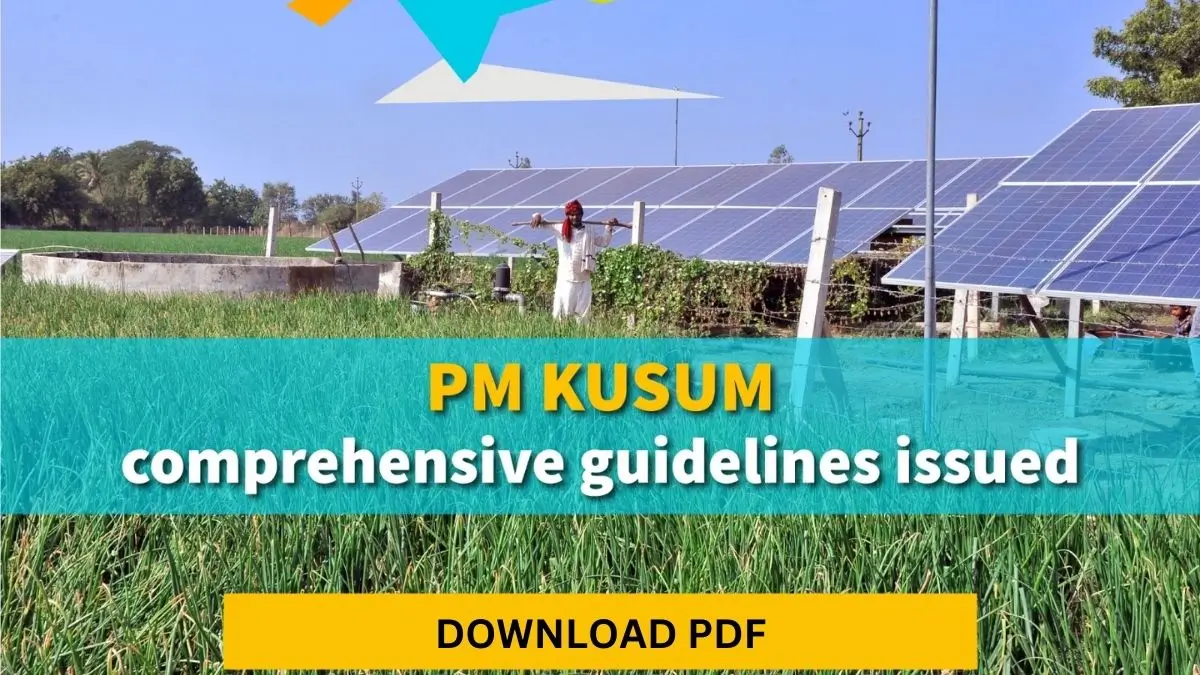 PM Kusum Yojana Guidelines (2024 Revised)