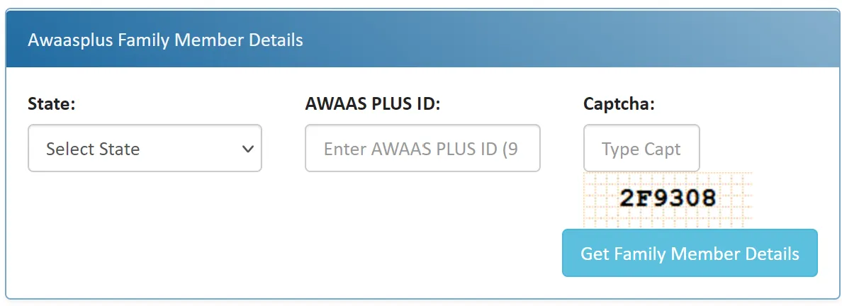 Awaasplus Family Member Details