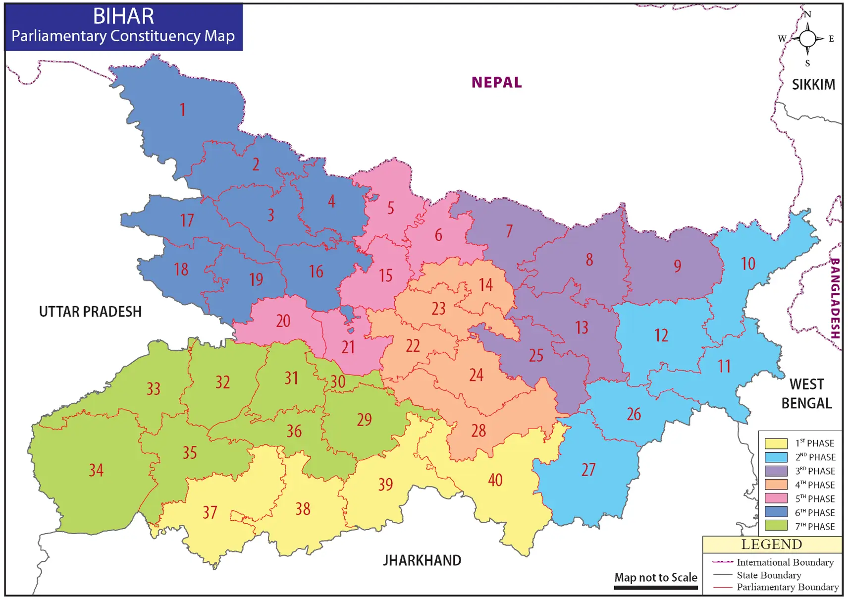 Bihar Parliamentary Constituency Map