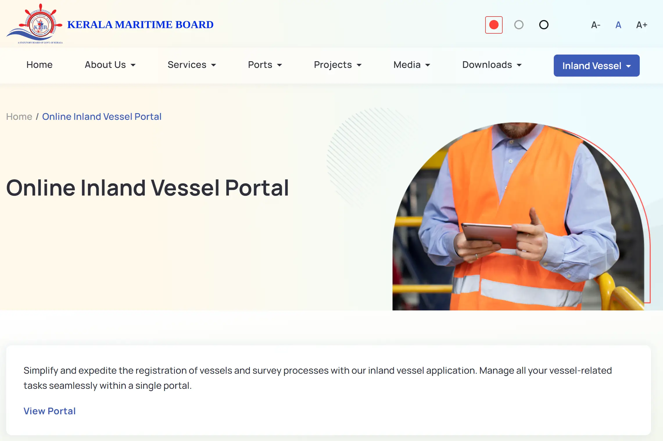Kerala Online Inland Vessel Portal