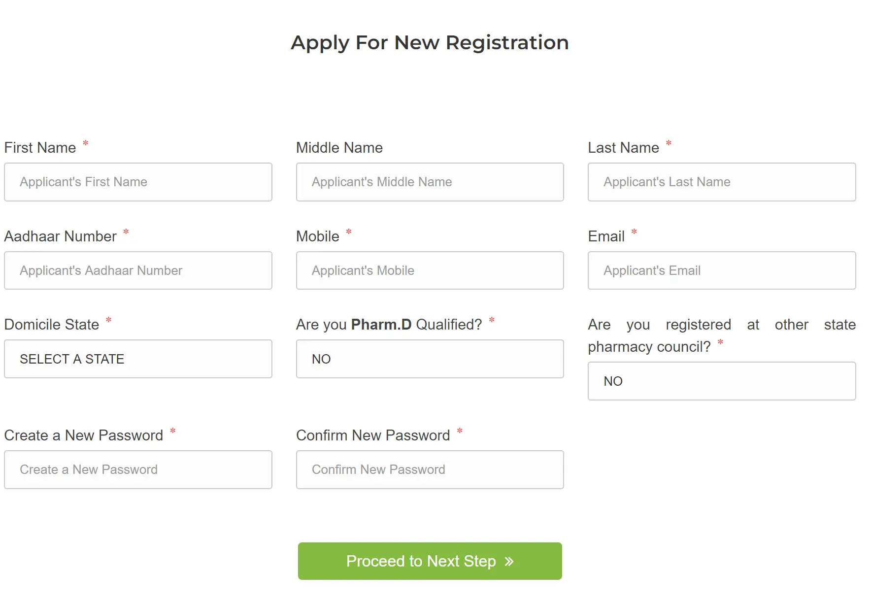 Online Registration Form