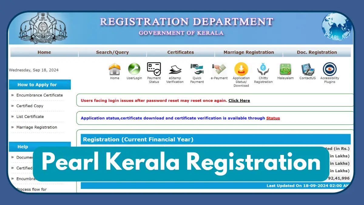 Pearl Kerala Registration