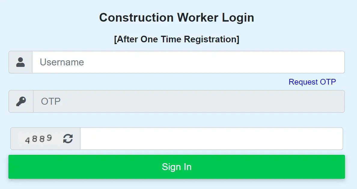 Construction Worker Login