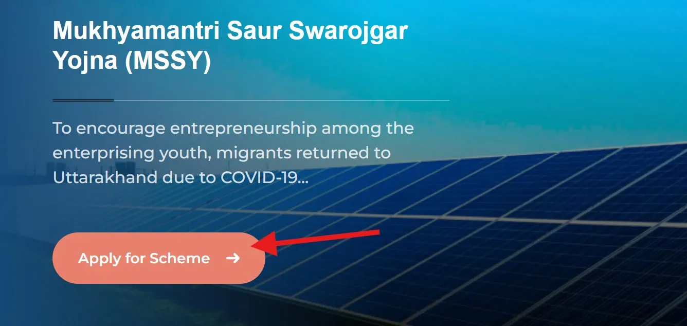 Apply Online for Mukhyamantri Saur Swarojgar Yojana