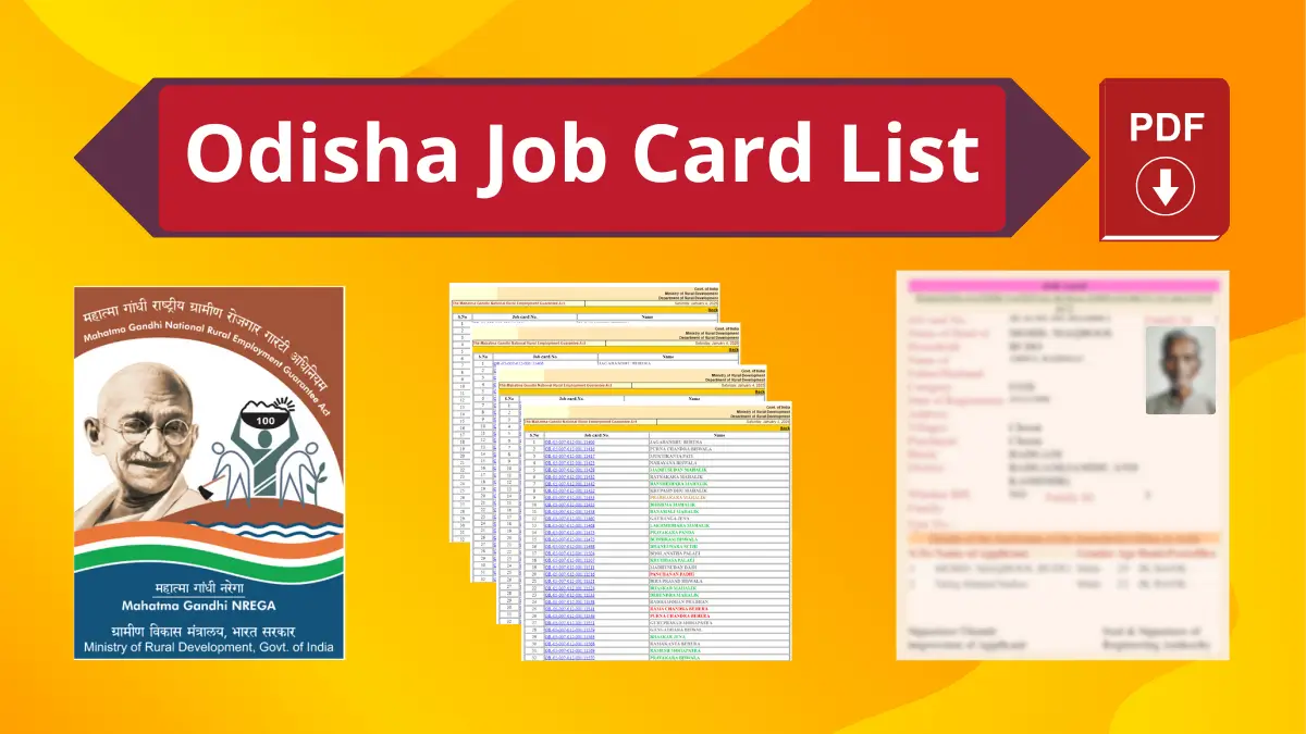 Odisha MGNREGA Job Card BPL List