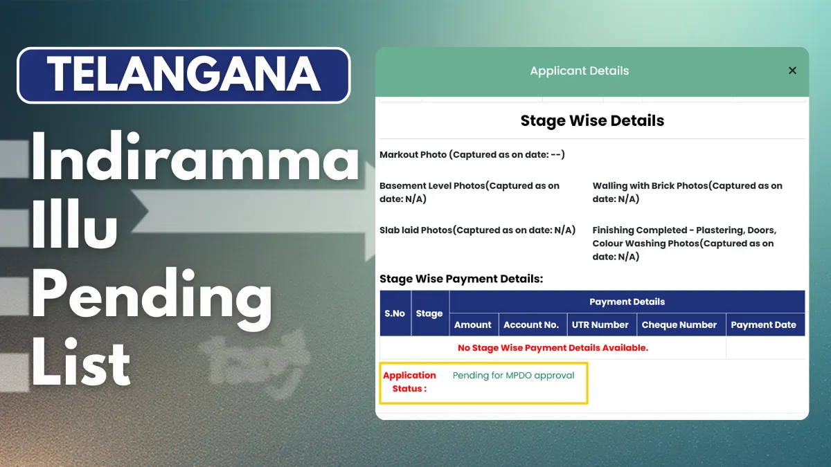 Indiramma Illu Pending List - Check Name
