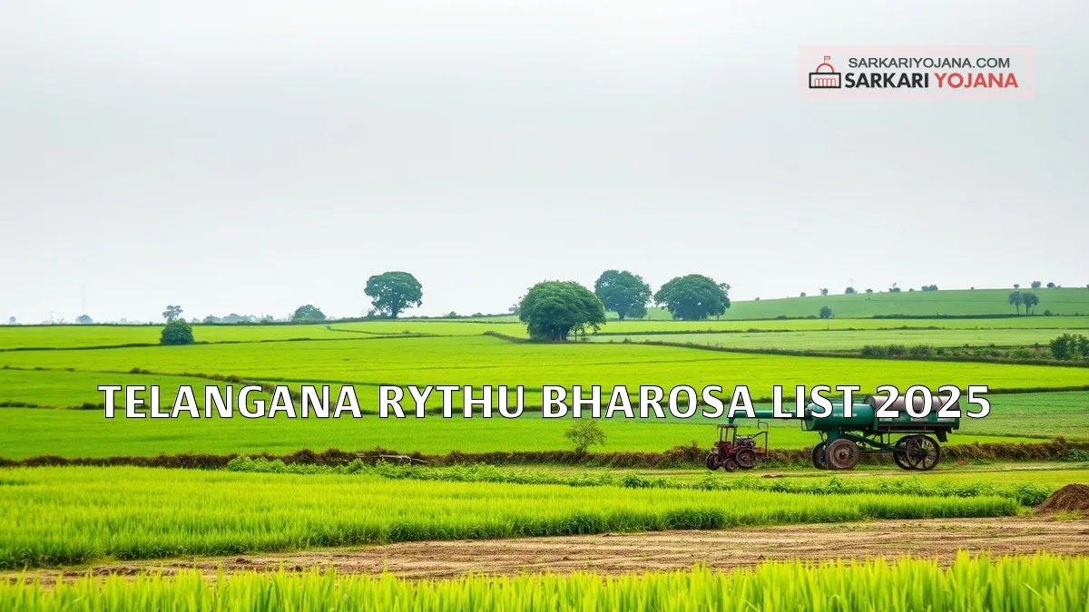 Telangana Rythu Bharosa List 2025 – Online Search for Beneficiaries by District