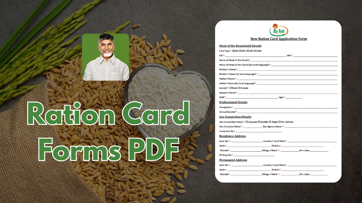 AP Ration Card Application Forms