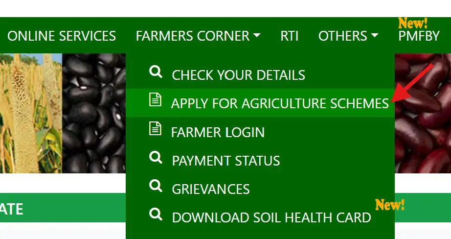 Apply for Agriculture Schemes