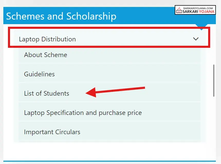 List of Students Link