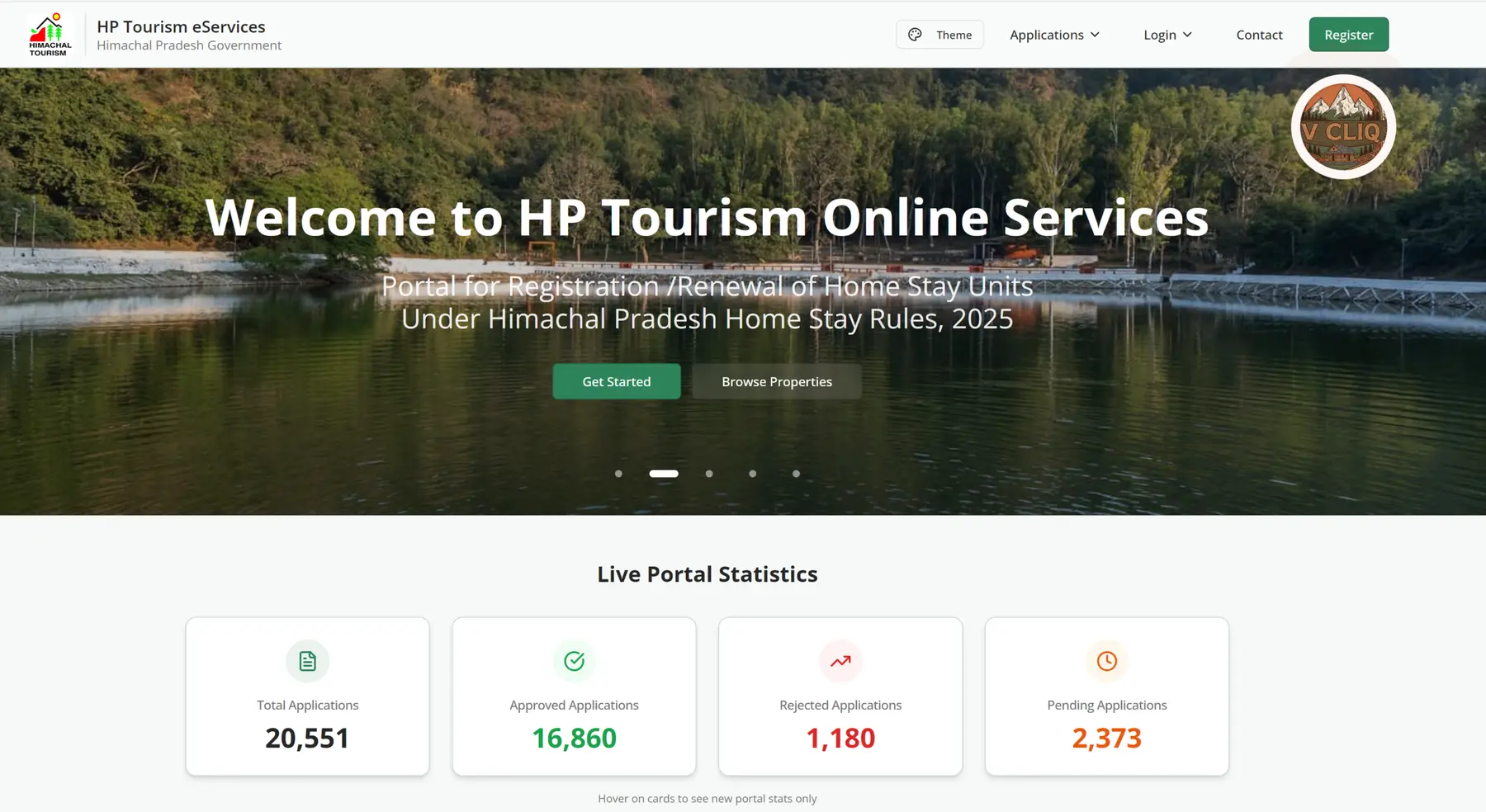 HP HomeStay Registration Portal