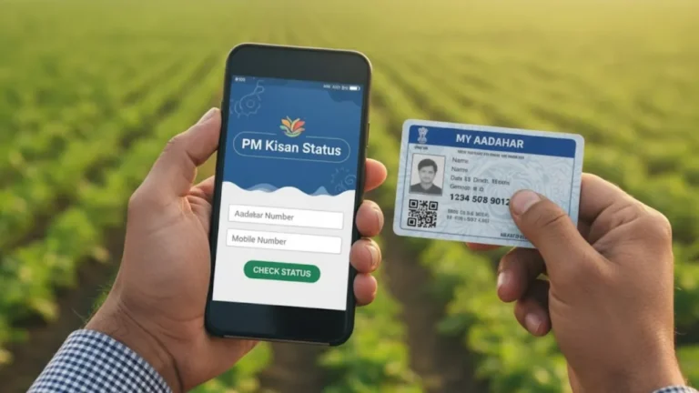PM Kisan Status Check Using Aadhar Card & Mobile Number