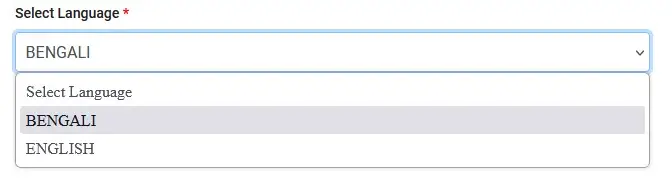 Select Electoral Roll Language 1
