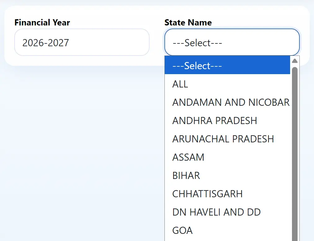 Select Year and State