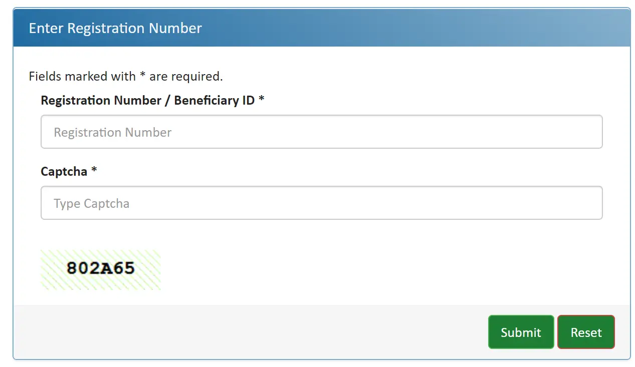 Enter PMAY-G Beneficiary ID
