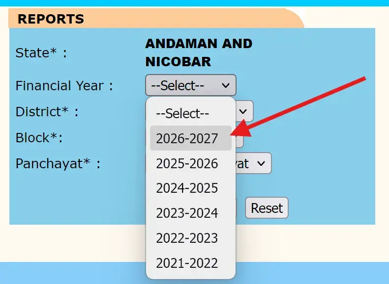 Select Latest Financial Year