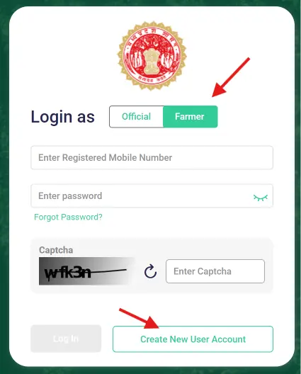 Create New Farmer Account