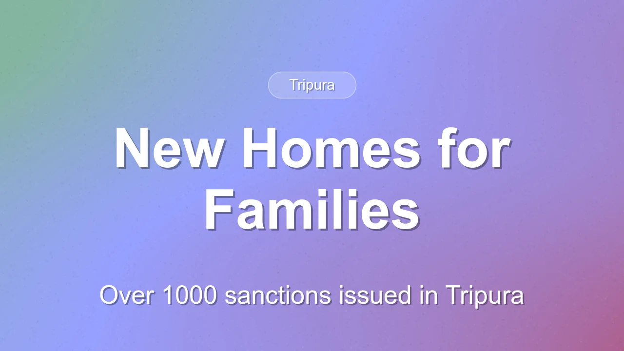Over 1000 Families Receive Home Sanctions in Surjyamaninagar