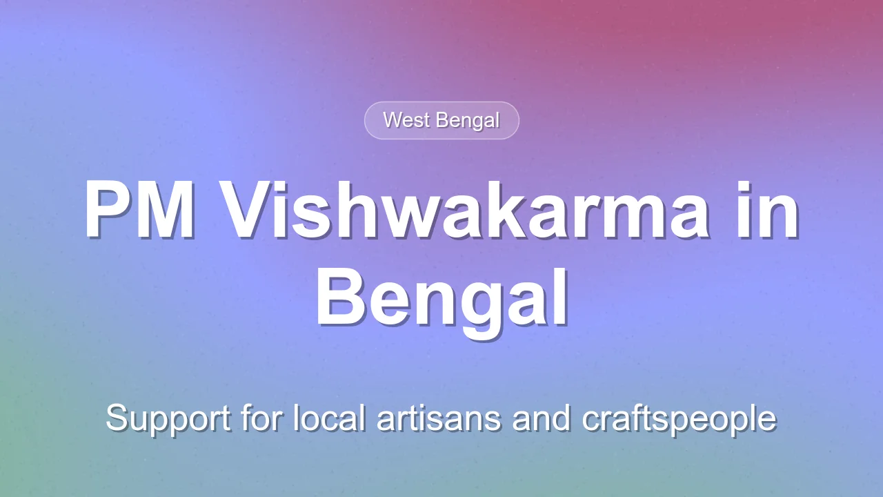 PM Vishwakarma Scheme Rollout in West Bengal