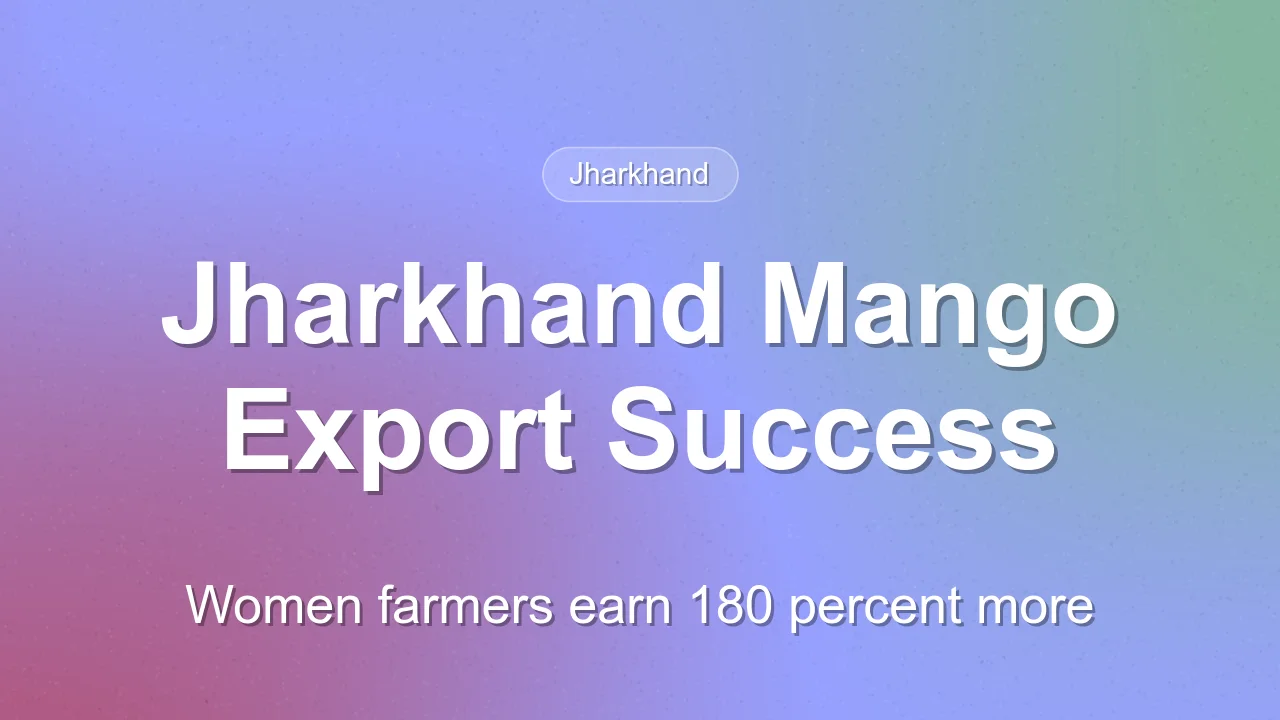 Jharkhand Women Farmers See 180 Percent Higher Mango Returns