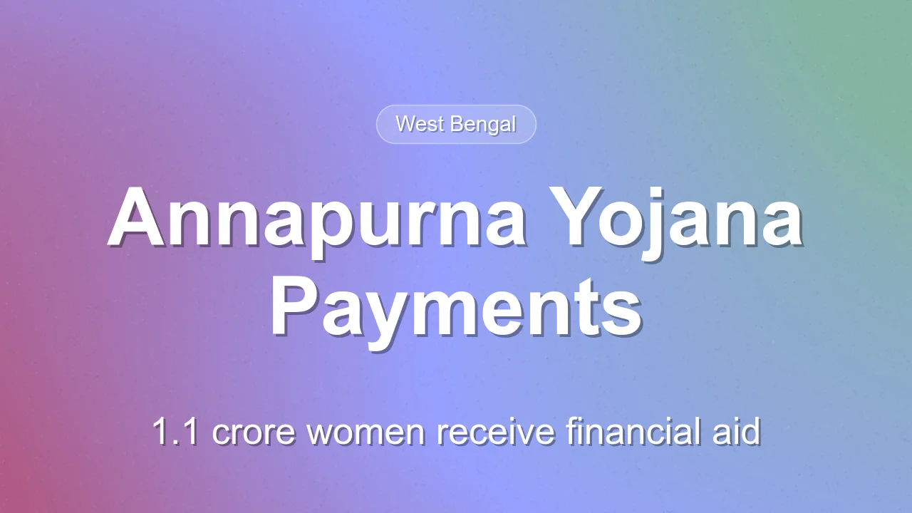 Annapurna Yojana Update: 1.1 Crore Women Receive Financial Aid in West Bengal