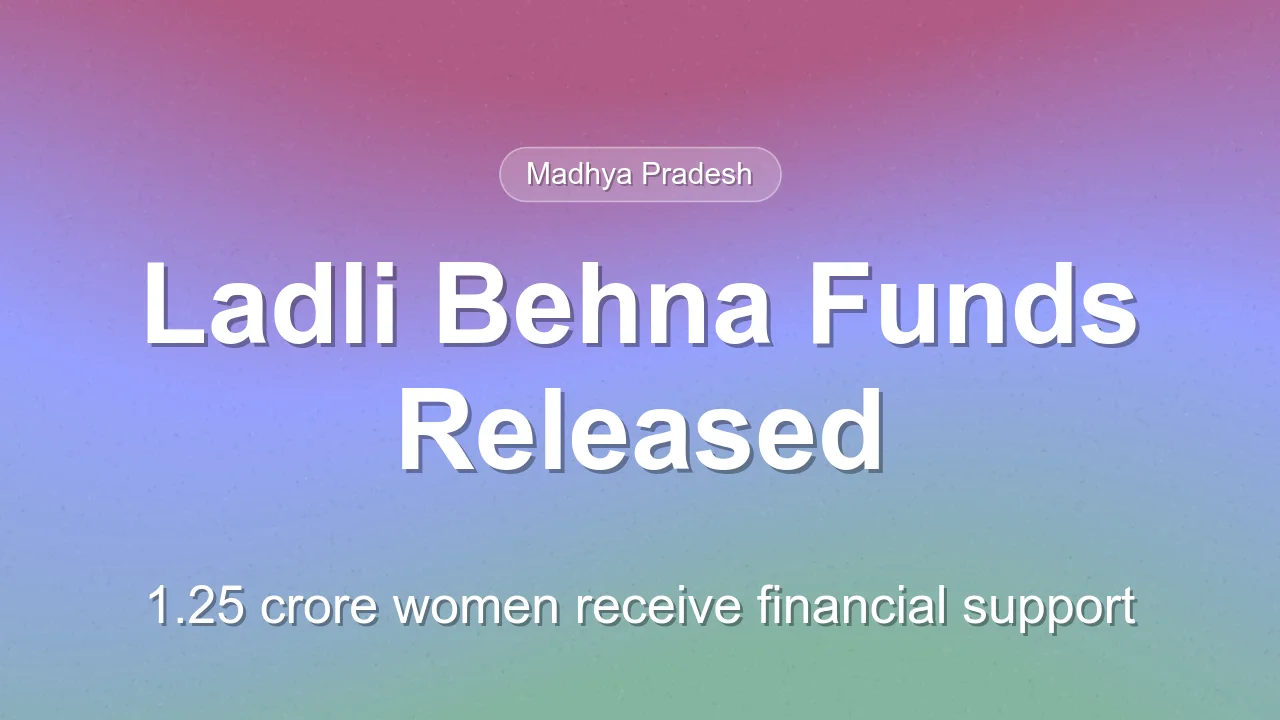 Madhya Pradesh CM Transfers Ladli Behna Funds in Bhind