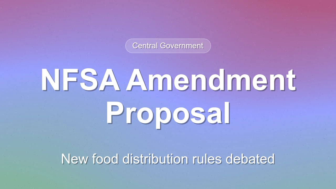 Proposed Changes to Antyodaya Anna Yojana Foodgrain Distribution
