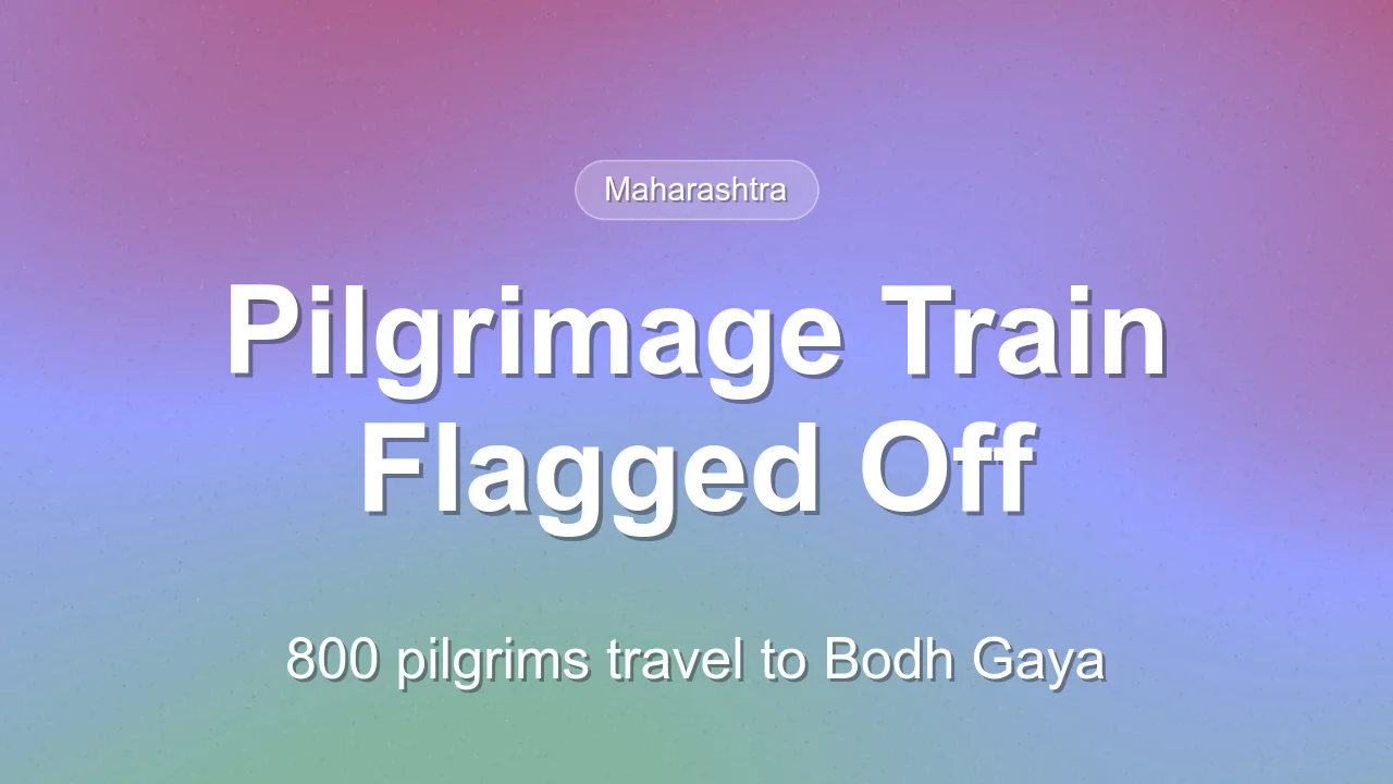 Bharat Gaurav Train Flagged Off From Mumbai For Bodh Gaya