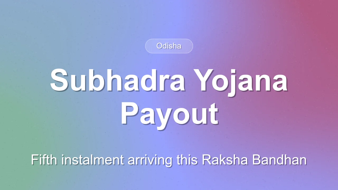 Odisha Government Prepares for Fifth Subhadra Yojana Payout