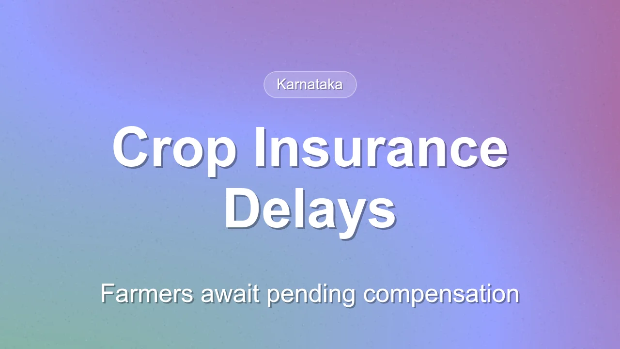 Vijayanagara farmers struggle with pending crop insurance claims
