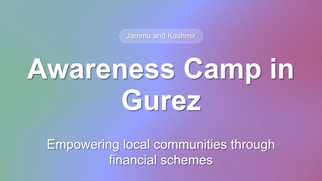 JKSCST Corporation Hosts Awareness Camp in Gurez